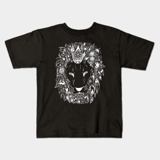 White Jungle King Kids T-Shirt